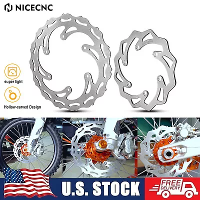 Front Rear Brake Disc Rotors For KTM 250 300 350 450 500 EXC XCW SX SXF XC XCF • $42.99