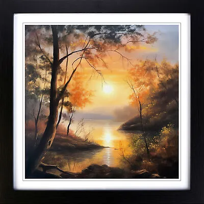Sunrise Oil No.6 Wall Art Print Framed Canvas Picture Poster Decor Living Room • £34.95
