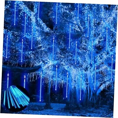 Meteor Shower Lights 15 Tubes 11.8inch 540 LED Christmas Lights Snowfall Blue • $28.60