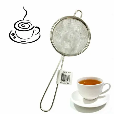 £3.87 • Buy Tea Strainer 7cm Healthy Fine Metal Wire Mesh For Loose Tealeaf  Infuser 1