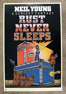 $99.99 • Buy Rare Rock Poster - Neil Young - A Concert Fantasy - Rust Never Sleeps - Reprise