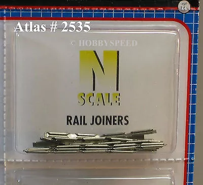 Atlas N Scale Code 80 Rail Joiners Snap Train Track Connectors (48 Pcs) Atl2535 • $4.94