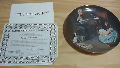 Norman Rockwell Collector Plate The Storyteller KNOWLES [Free Shipping] • $14.99