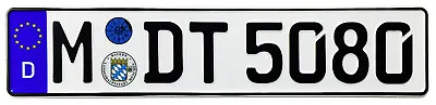 BMW Munich Rear German License Plate By Z Plates Wtih Unique Number NEW • $34.99