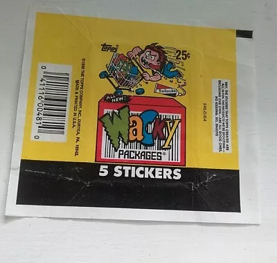 Vintage 1990 Topps Wacky Packages Wrapper  • $3.95