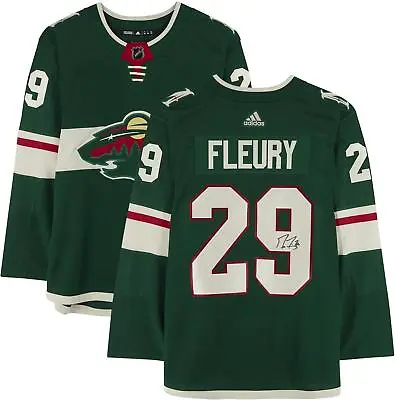 Marc-Andre Fleury Minnesota Wild Signed Green Authentic Jersey • $383.99