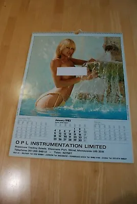 £20 • Buy Rare Modern Colour Lockwoods Glamour 1982 Wall Calendar In Very Good Condition 