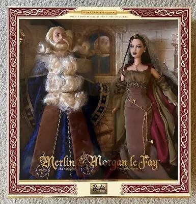 2000 ~ Merlin & Morgan Le Fay Barbie Dolls ~ Magic & Mystery Collection ~$348.88 • $348.88