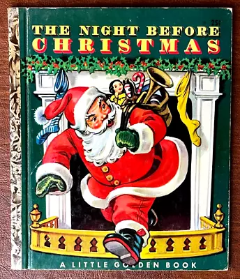 THE NIGHT BEFORE CHRISTMAS ~ Vintage Children's Little Golden Book #20 I Ed. VG • $14.99