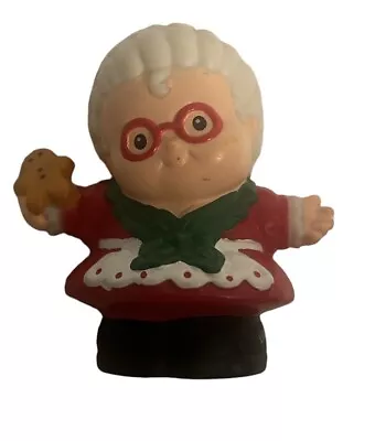 Fisher Price Little People MRS. SANTA CLAUS W/ GINGERBREAD Christmas Holiday '01 • $11.51