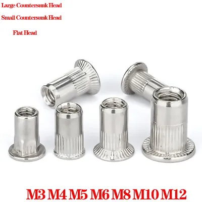 Rivet Nuts Blind Nut Nutsert Rivnut A2 Stainless Steel M3 M4 M5 M6 M8 M10 M12  • $2.63