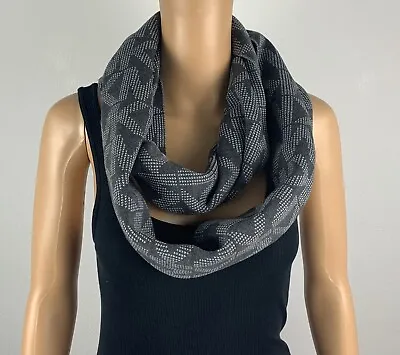 NWT Michael Kors Women's MK Logo Infinity Loop Scarf Gray MSRP $52 Size 0/S • $38.95