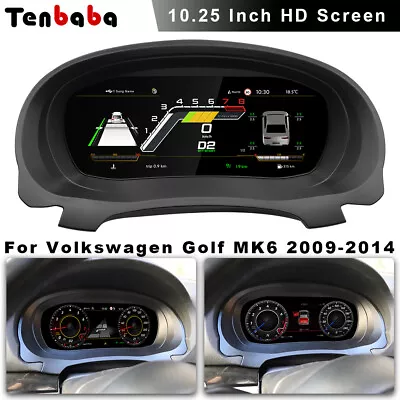 For VW Golf MK6 2009-2014 LCD Digital Dashboard Cluster Instrument Replacement • $768.88