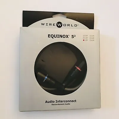 $24.95 • Buy Wireworld Equinox 5.2 Audio Interconnect Cable 1.5M QBI Balanced