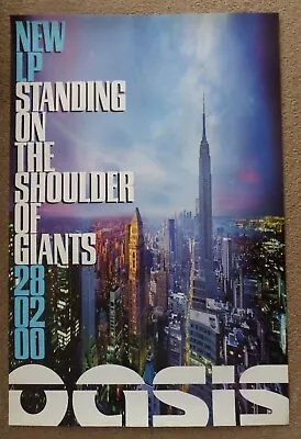 Oasis Standing On The Shoulders Of Giants  Original 2000 Promo Street Poster. • £30