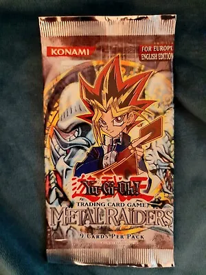 Yu-Gi-Oh Metal Raiders Booster Pack Europe *Sealed* Long Crimp • £39.90