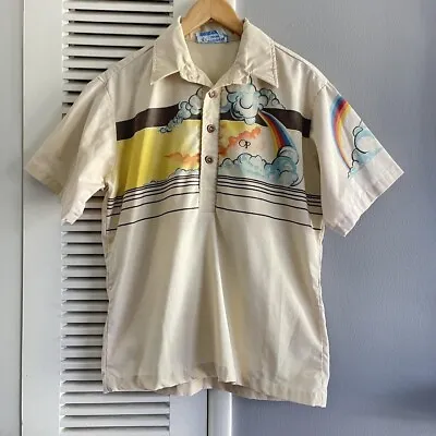 VTG 80s Ocean Pacific Rainbow OP Sunwear Surf Beach Polo Shirt Size Medium • $100