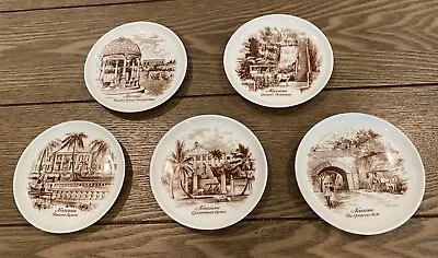 Vintage Kaiser W. Germany  Porcelain Coasters Plates Set Of 5 Nassau Bahamas • $19.95