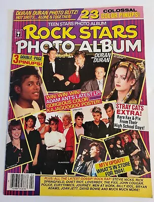 Rock Stars Photo Album Magazine 1984 Duran Duran Madon Michael Jackson Bowie MTV • $44.50