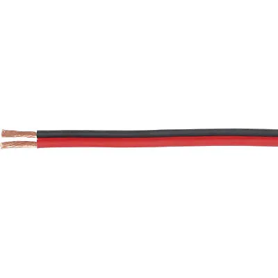 Power/Speaker Zip Cord Wire 10 AWG 2-conductor 25 Ft. (Red/Black) • $26.93