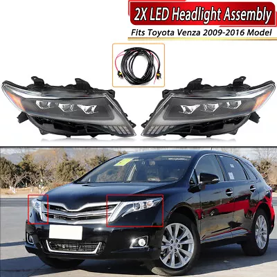 Pair Headlight Assembly For Toyota Venza 2009-2016 LED Headlamps Left & Right • $947.95
