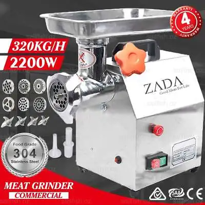 $265.99 • Buy 2200W Commercial Meat Grinder  Electric Mincer Sausage Filler Maker 320Kg/H AU