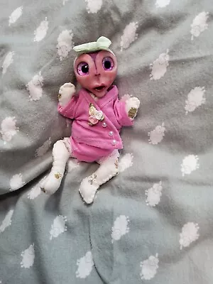 Mini Micro Preemie Alien Cuddle Baby Ooak Doll • $40