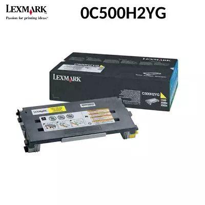 Lexmark 0C500H2YG Toner Cartridge Original Yellow High Yield - Open Box • £10.59