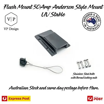 Black Anderson SB50 50amp Plug Surface Cover + Dust Cap - Free Shipping • $21.97