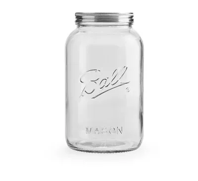 Ball Decorative Mason Jar With One Piece Stainless Steel Lid Gal. (128oz.) • $24.99