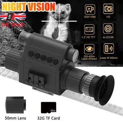 Megaorei Hunting Night Vision Scope 850nm IR Infrared Video Recorder Camera 400m • £156.99