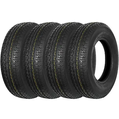 Set Of 4 Radial Trailer Tire ST205/75R14 8 Ply  205 75 14 Load Range D LRD • $249.99