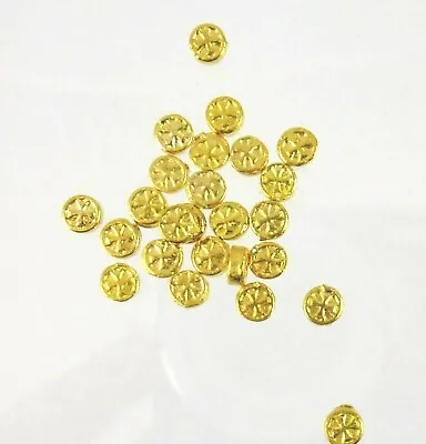 Dollhouse Miniature Set Of 25 Tiny Golden Dubloons Coins J081 • $4.95