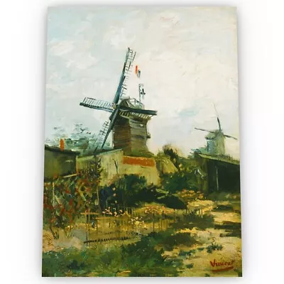 Windmills On Montmartre Van Gogh Poster Satin High Quality Archival A1 A2 A3 • £8.49