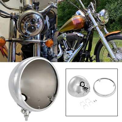 $59.99 • Buy 7  LED Headlight Housing Bucket Motorcycle For Yamaha V-Star XVS 650 950 1100