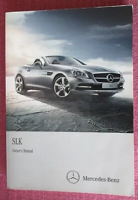 (2011 Print) Mercedes-benz Slk (2011 - 2016) Owners Manual - Handbook. • $53.04