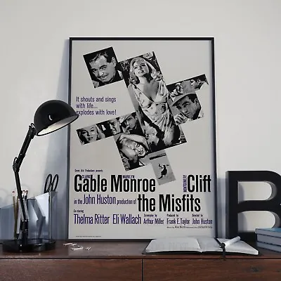 The Misfits Marilyn Monroe Movie Film Poster Print Picture A3 A4 Vintage Posters • £9.88