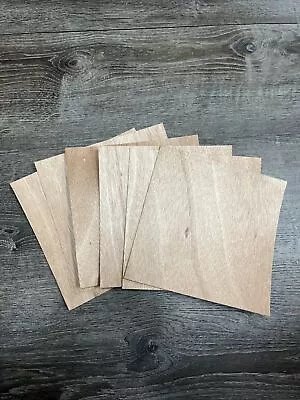 Cherry Wood Veneer  - Pack Of 6 - 9  X 9  X 0.045” Sheets • $12