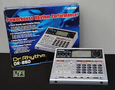 $549 • Buy Boss Dr Rhythm DR-880 Drum Machine Roland Velocity Drum Computer W/ Box 100V
