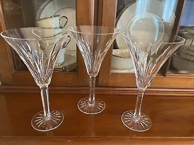 $74.95 • Buy Set Of 3 Waterford Crystal Ardree Wine Water Goblets Glasses Flutes