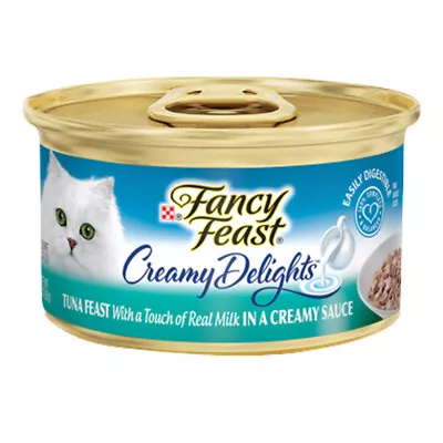 Fancy Feast Creamy Delights Wet Cat Food Tuna Feast In Creamy Sauce 24 X 85g • $43.88