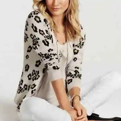 Cabi Kiki Cardigan Leopard Print Cardigan Style 5277 Size XS • $36