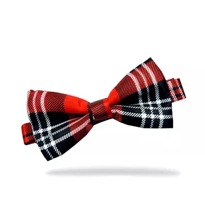 Men Satin Novelty Bow Tie Dickie Bow Pre-Tied - Striped Checked Polka-Dot Tartan • £3.51