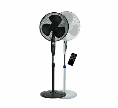 £34.99 • Buy 16  Electric Oscillating Pedestal Air Cooling Fan With Remote Control Standing