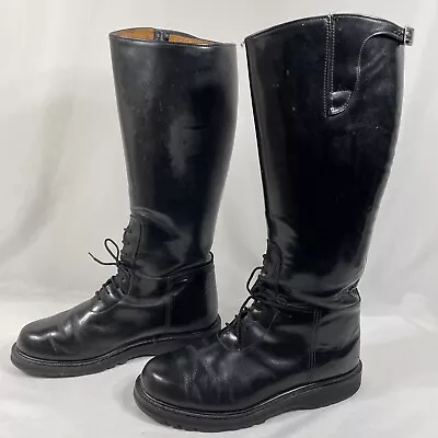 All American Boot Mfg Mens Police Motorcycle Boot Trooper Leather Bal Lace 11 EE • $229.95