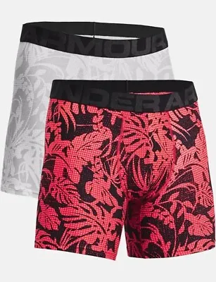 Mens Under Armour Boxerjock  Size Large Underwear 2 Pack 6 Inch New • $26.99