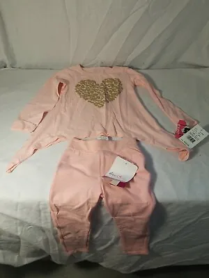 Girls Toddler Sz 3T Freestyle Revolution Top Bottom Pant Outfit Pink/ Heart • $11.99