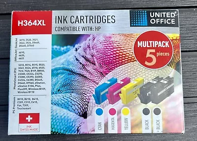 United Office H364 XL Ink Cartridges For HP. Unused Unopened HP 364 XL • £14.99