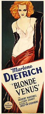 Blonde Venus (1932) Marlene Dietrich Cary Grant Movie Poster Print • $5.99