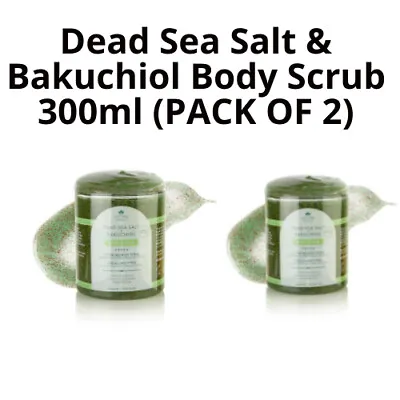 £8 • Buy Dead Sea Salt & Bakuchiol Body Scrub 300ml (PACK OF 2) UK Seller 
